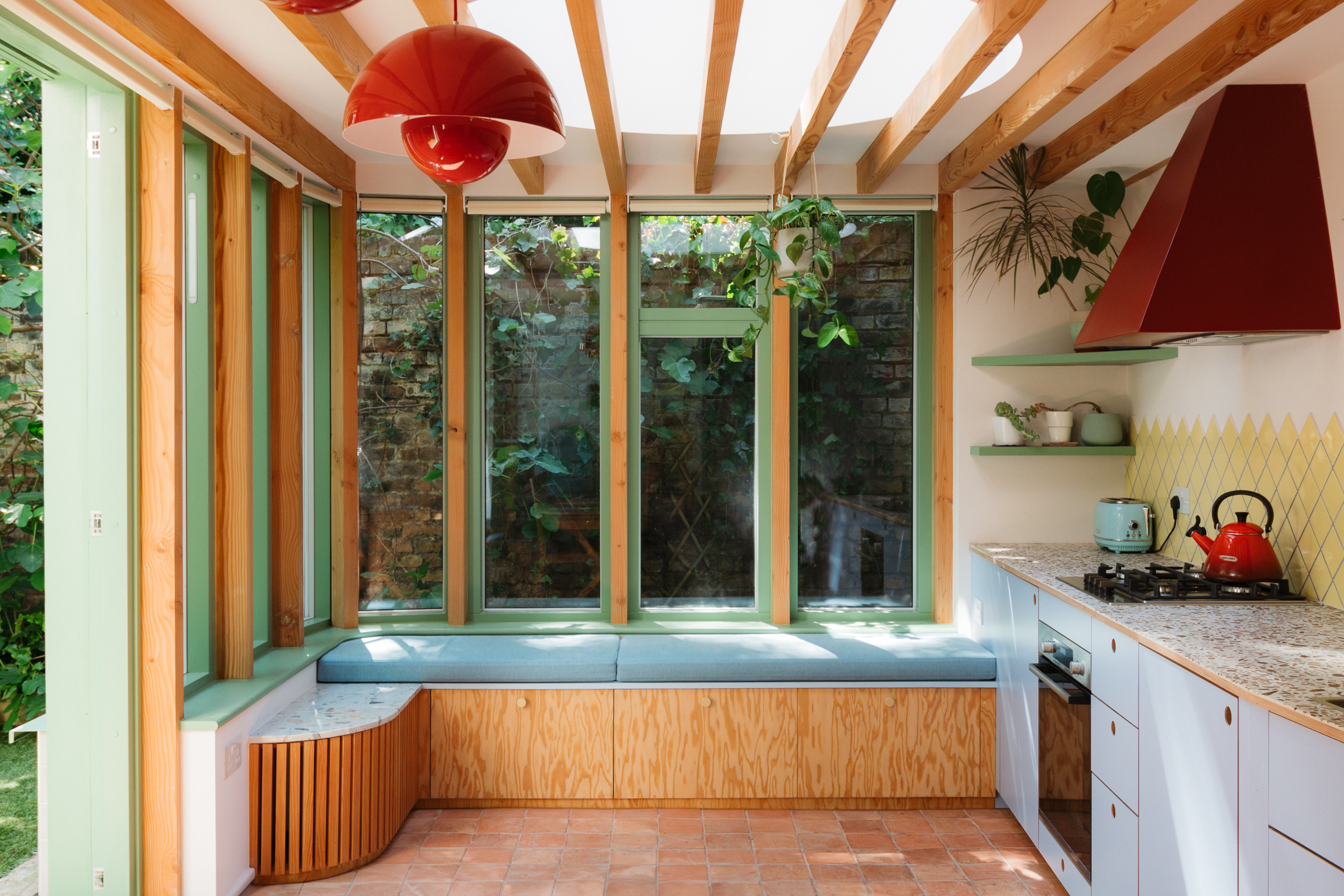 Plykea Formica Peaceful Blue plywood fronts