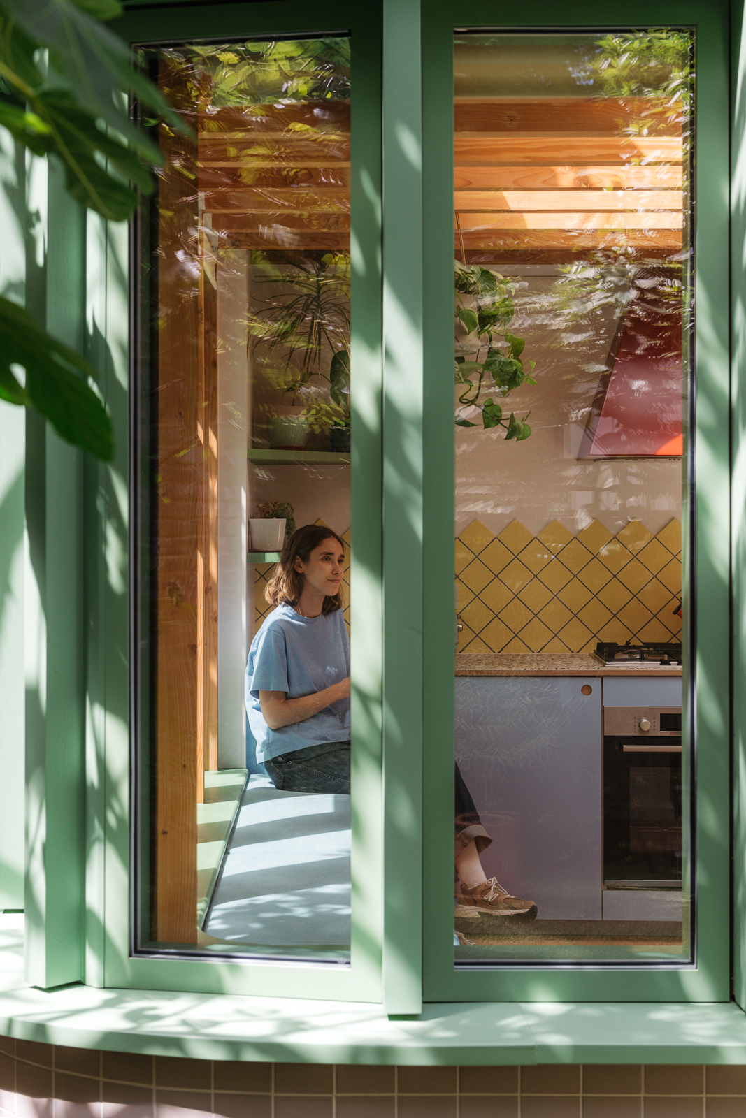 Plykea Formica Peaceful Blue plywood fronts