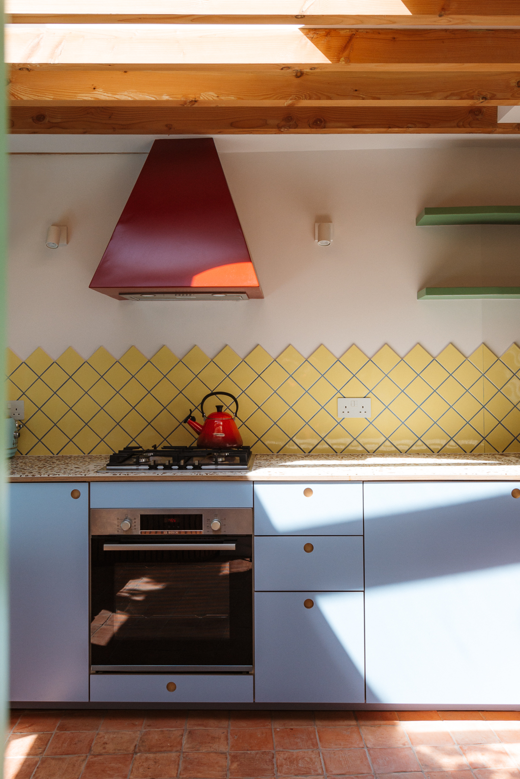 Plykea Formica Peaceful Blue plywood fronts