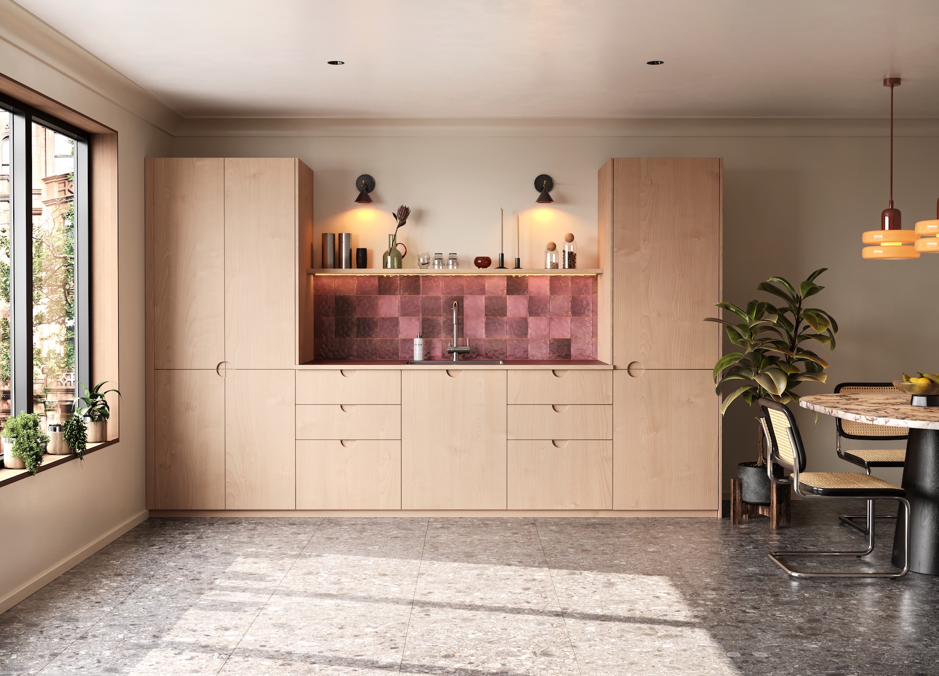 Plykea maple plywood kitchen