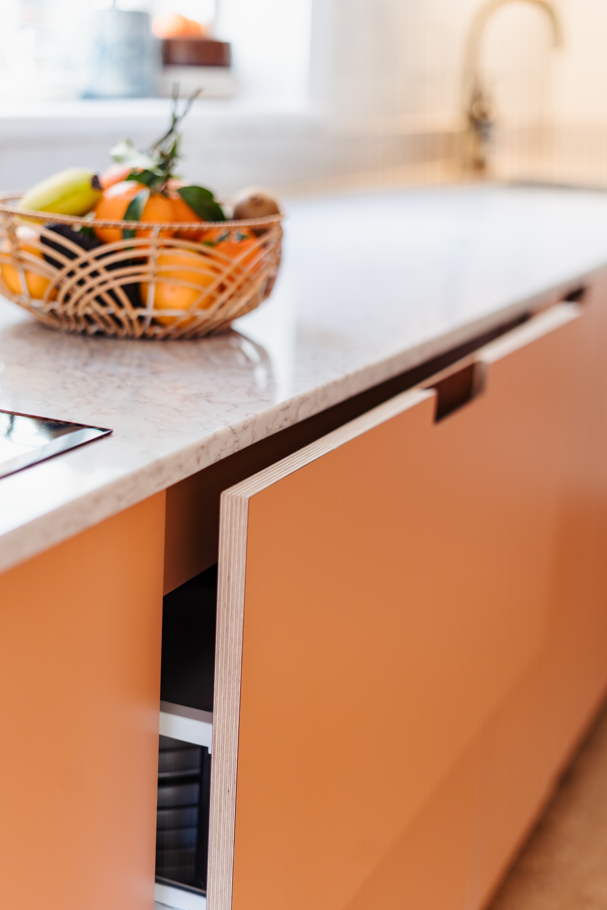 Plykea Formica Earthenware birch plywood drawer front