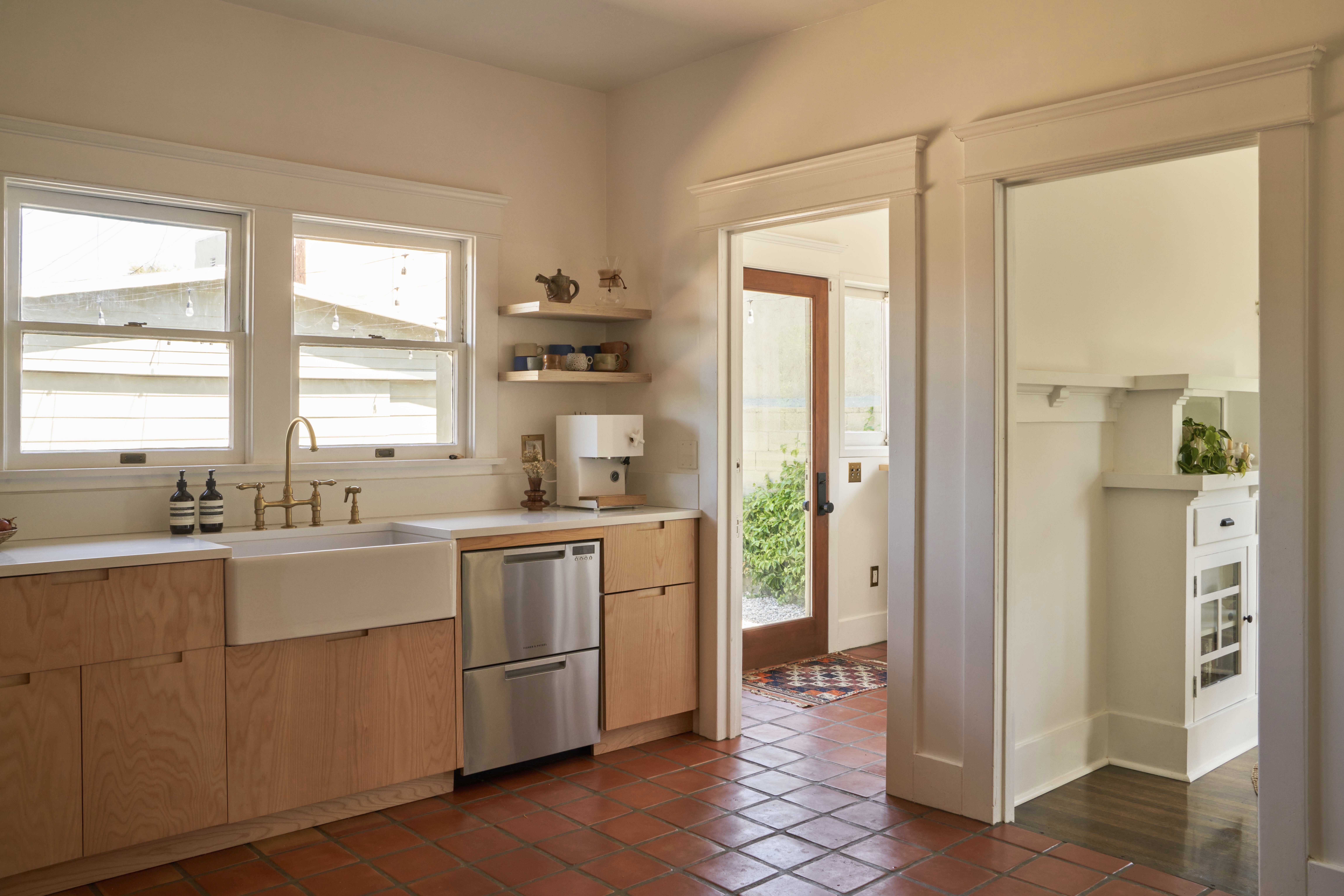 Plykea birch plywood kitchen fronts with semi-recessed handles