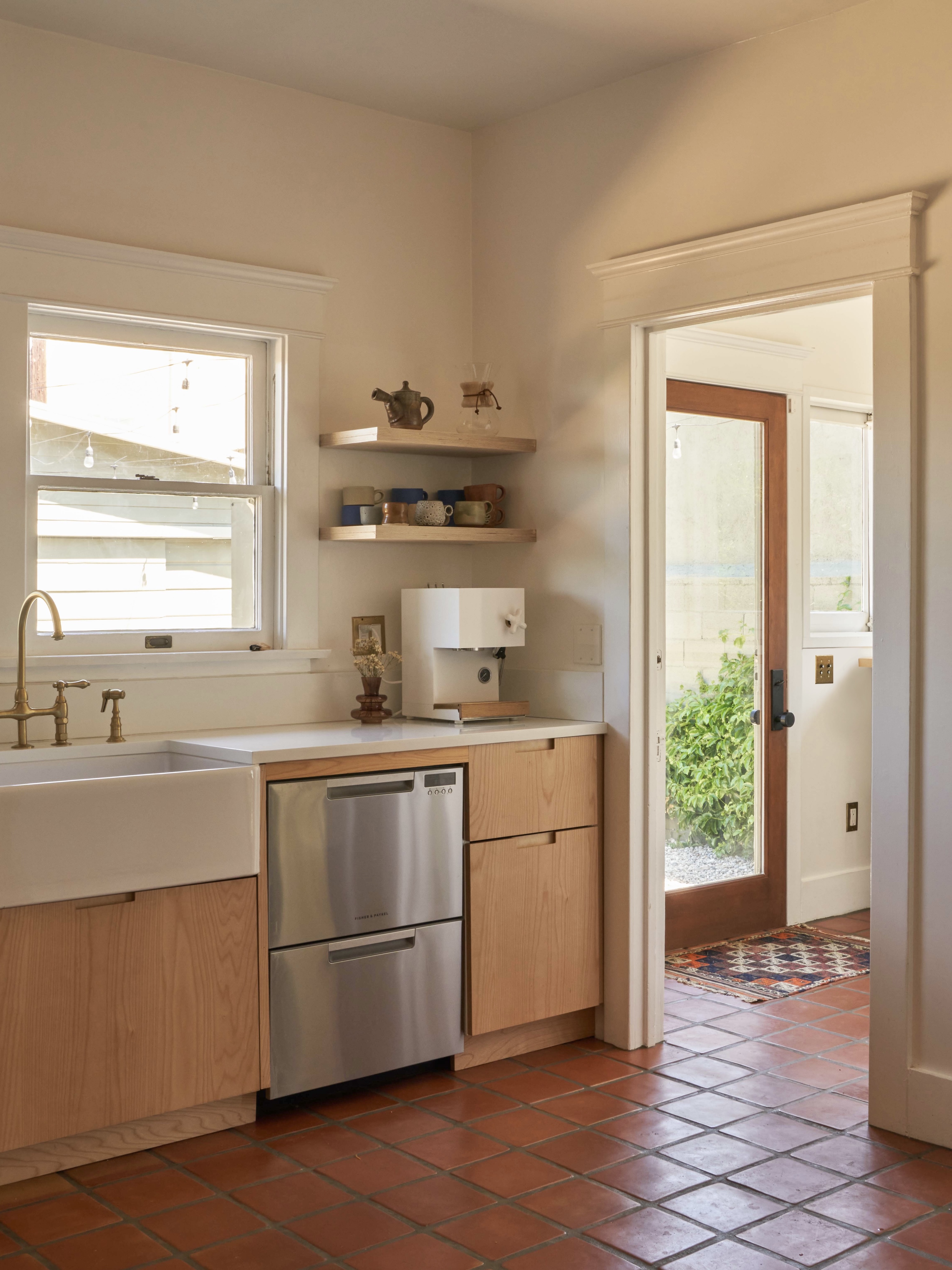 Plykea birch plywood kitchen cabinets in a 1911 Craftsman bungalow in Los Angeles