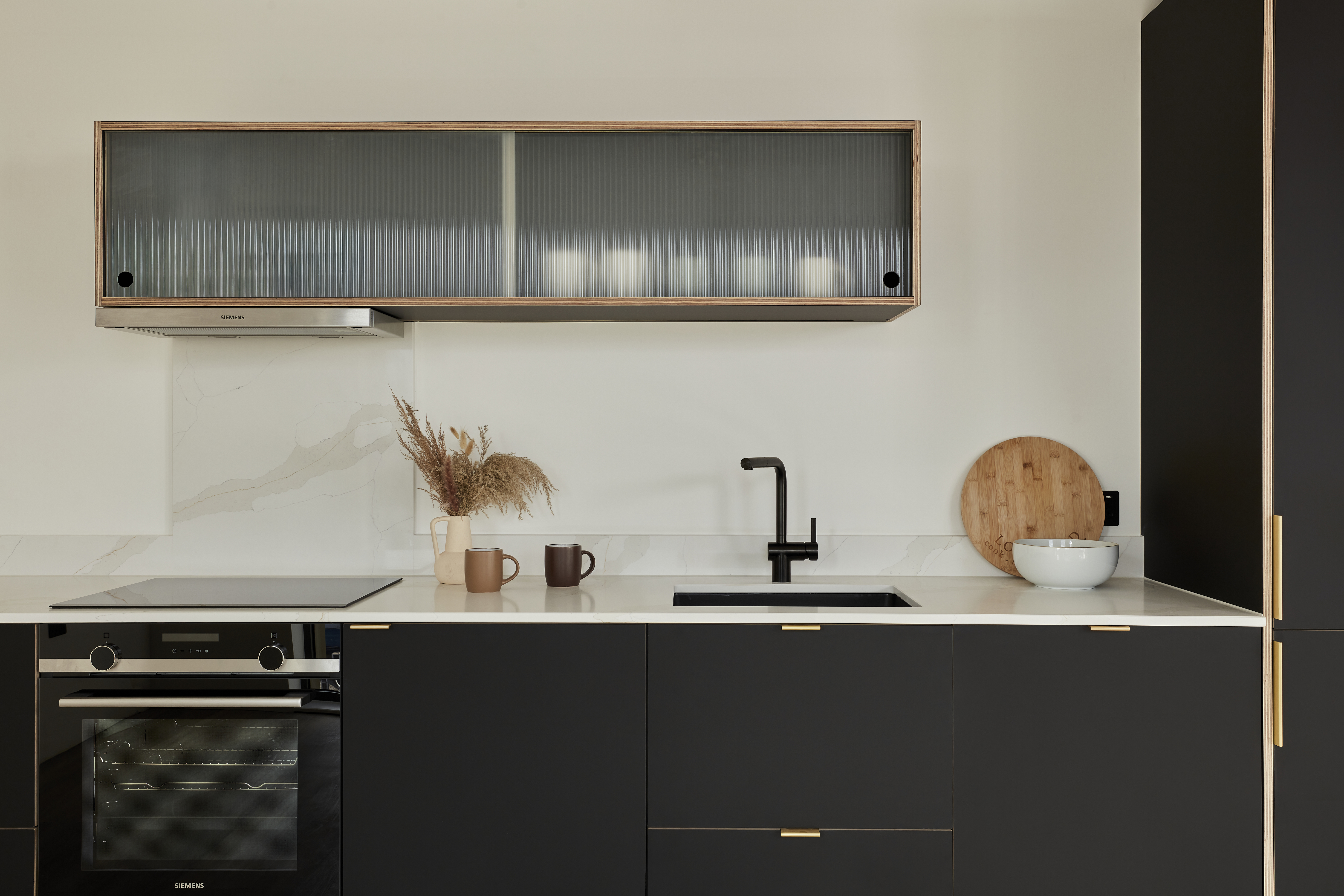 Plykea black Fenix Nero Ingo faced birch plywood kitchen 