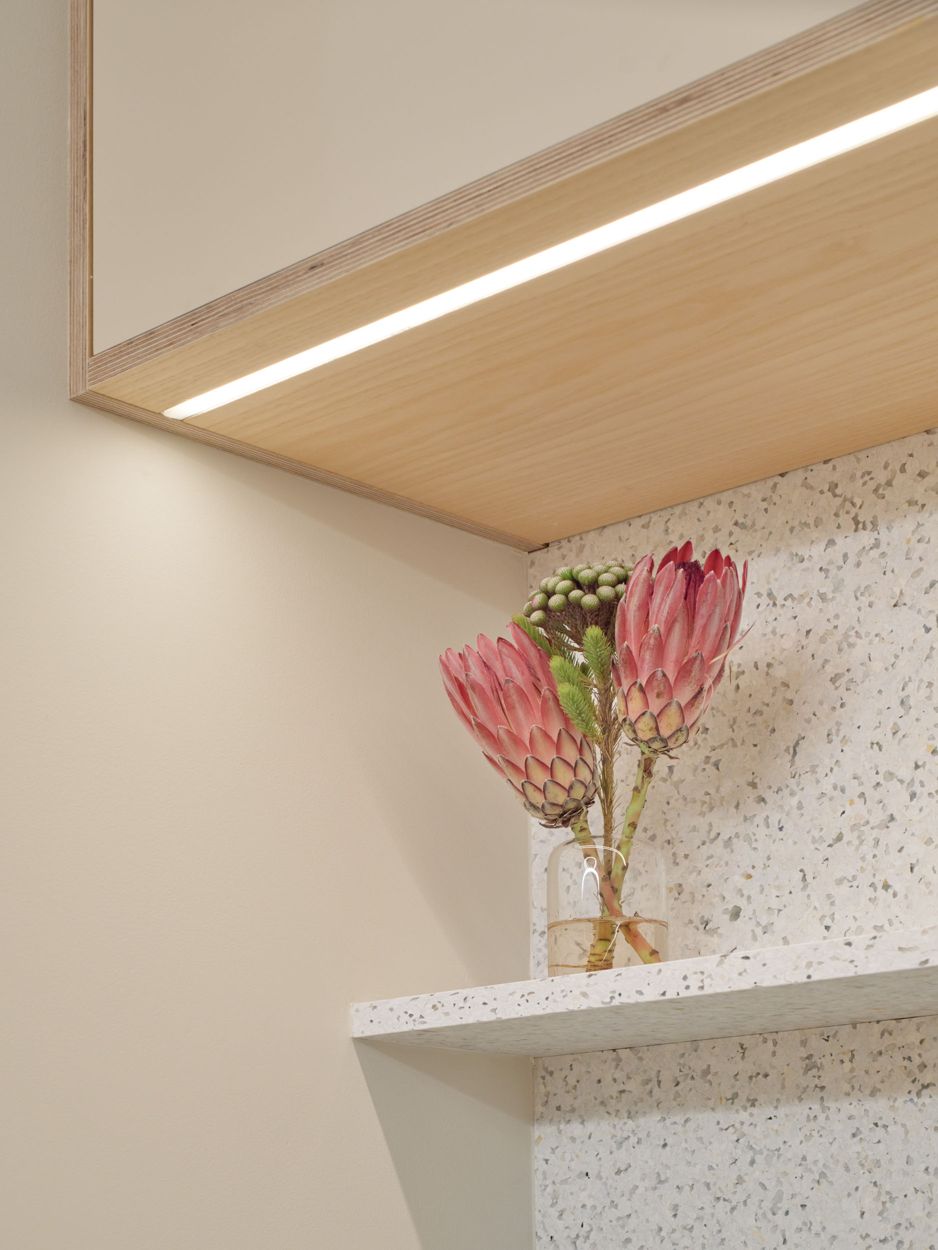 Plykea Formica Cygnet plywood doors for IKEA Metod + ash underside panel