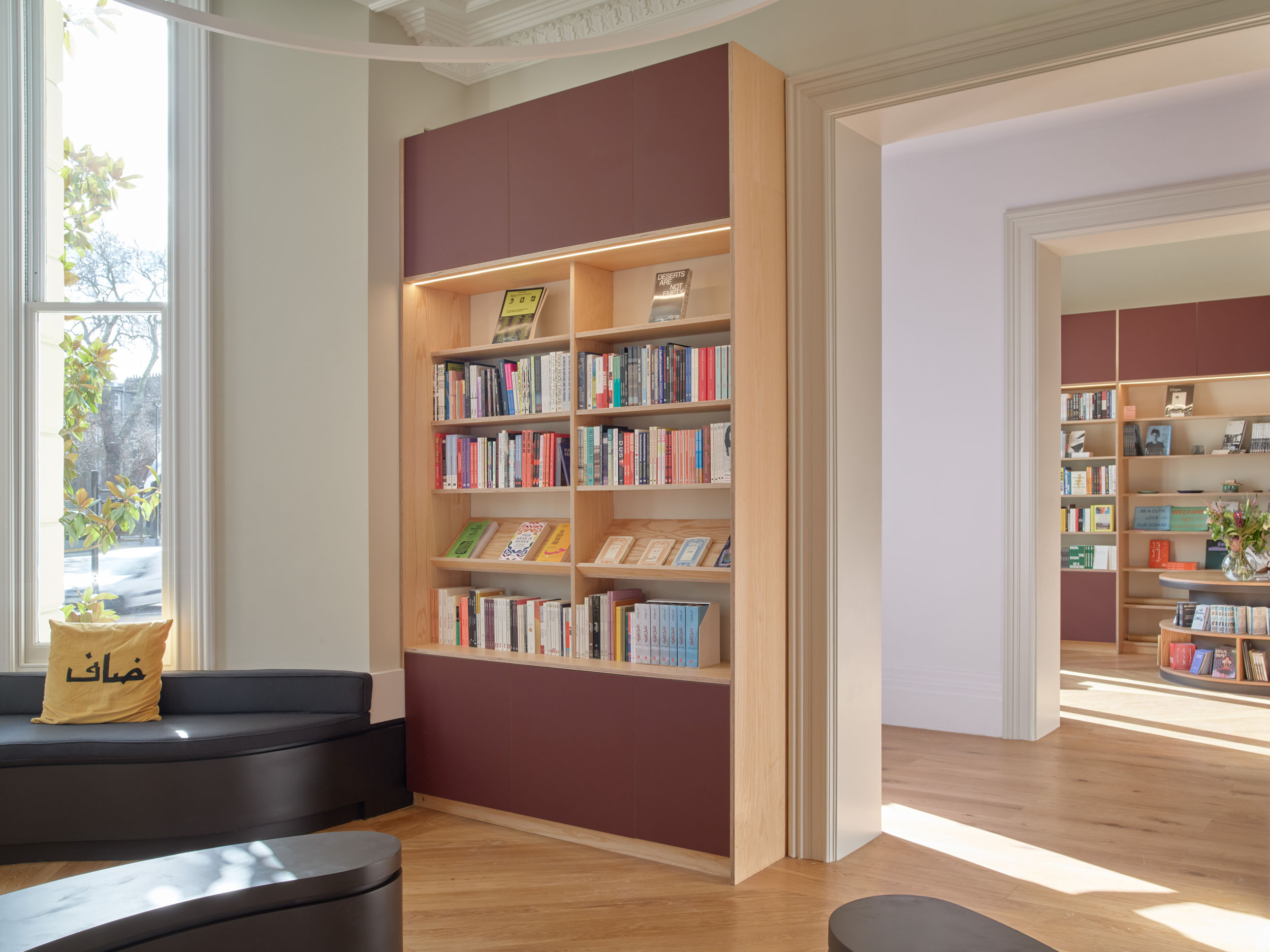 Plykea Fenix Rosso Jaipur plywood doors for IKEA Metod + ash-veneered plywood