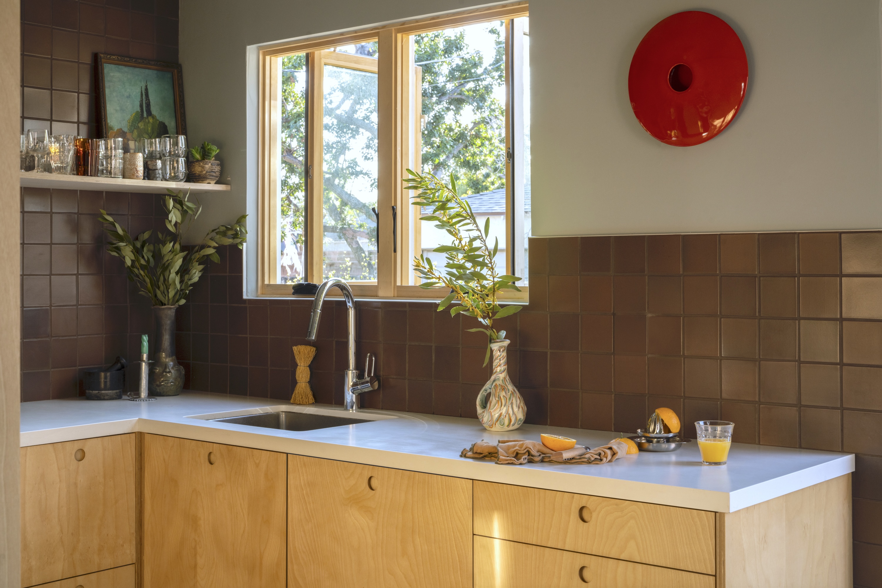 Plykea birch plywood small circular integrated handles