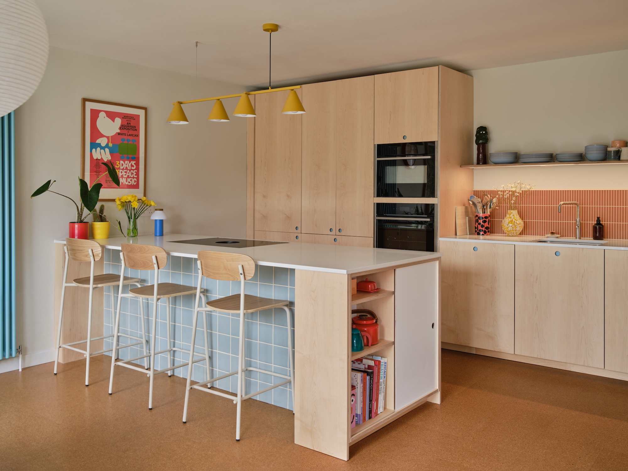 Plykea maple-veneered birch plywood + circular handles