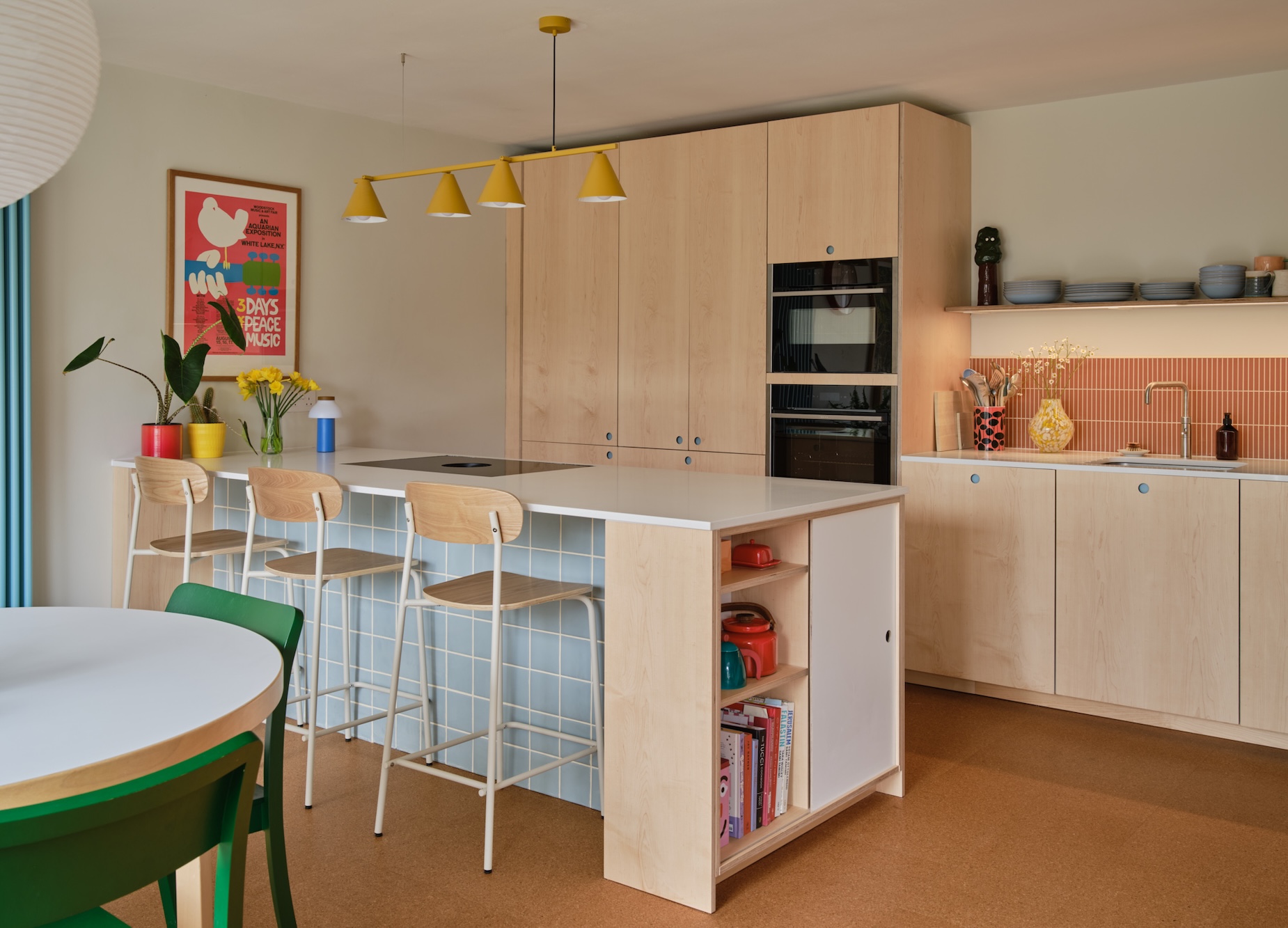 Plykea maple-veneered birch plywood + circular handles