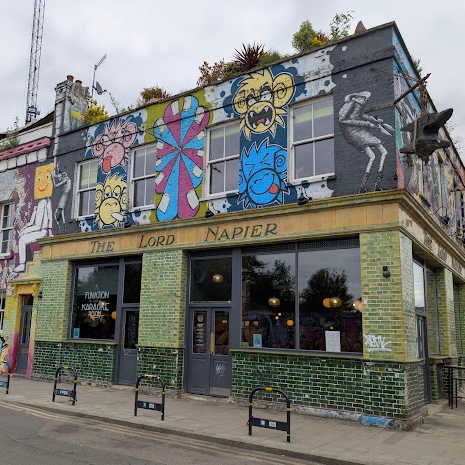 The Lord Napier Star pub street art