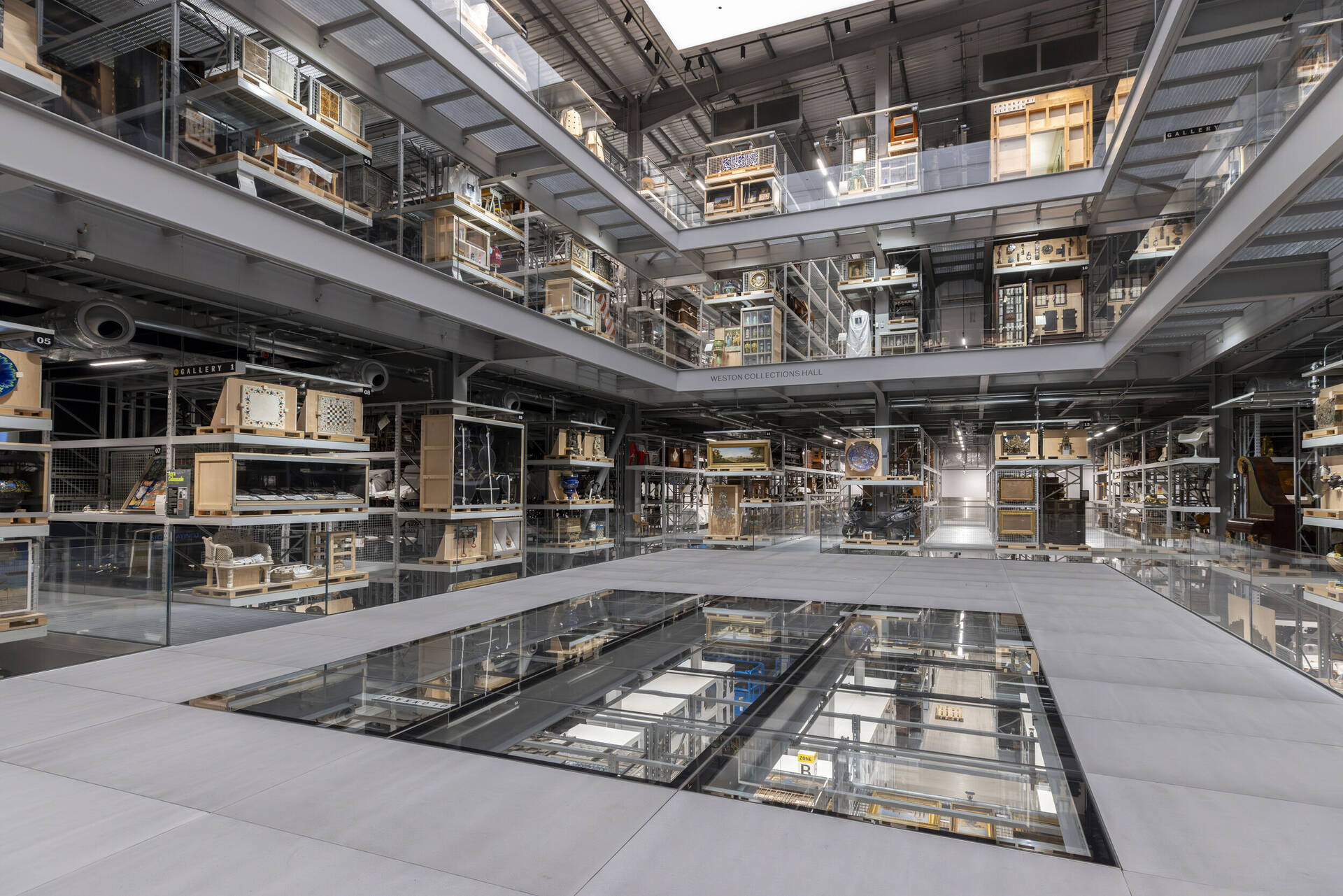 The Weston Collections Hall at V&A East Storehouse