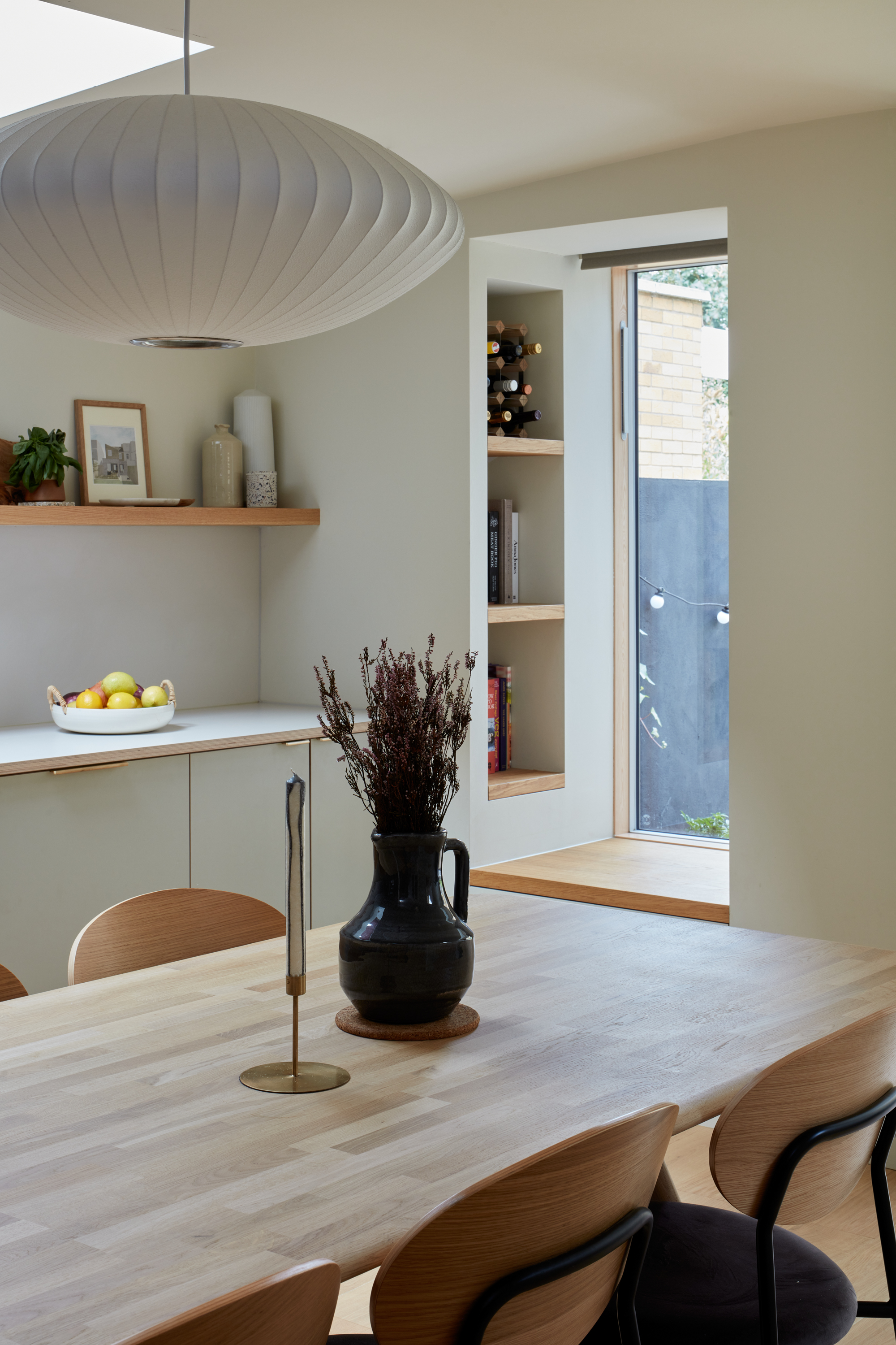 Plykea Formica Seed with brass edge pull handles