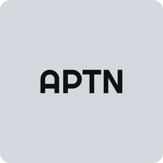 APTN logo with an eggshell background