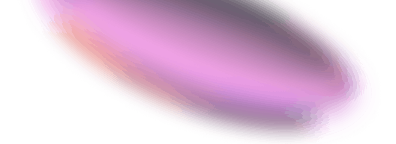 A blurred hollow sphere mixing colors in the violet spectrum