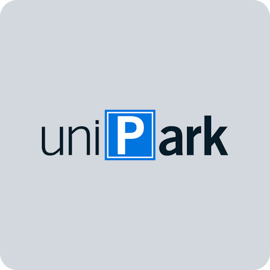 uniPark logo on an eggshell colored background