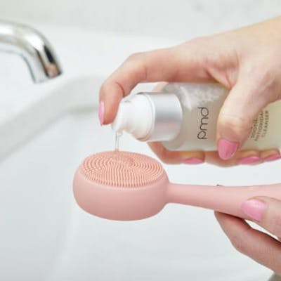 Applying Cleanser to PMD Clean Pro Gold