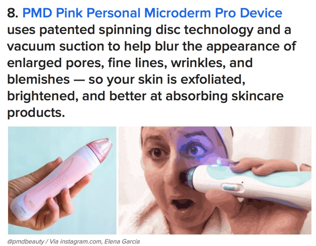 Buzzfeed featuring the PMD Personal Microderm