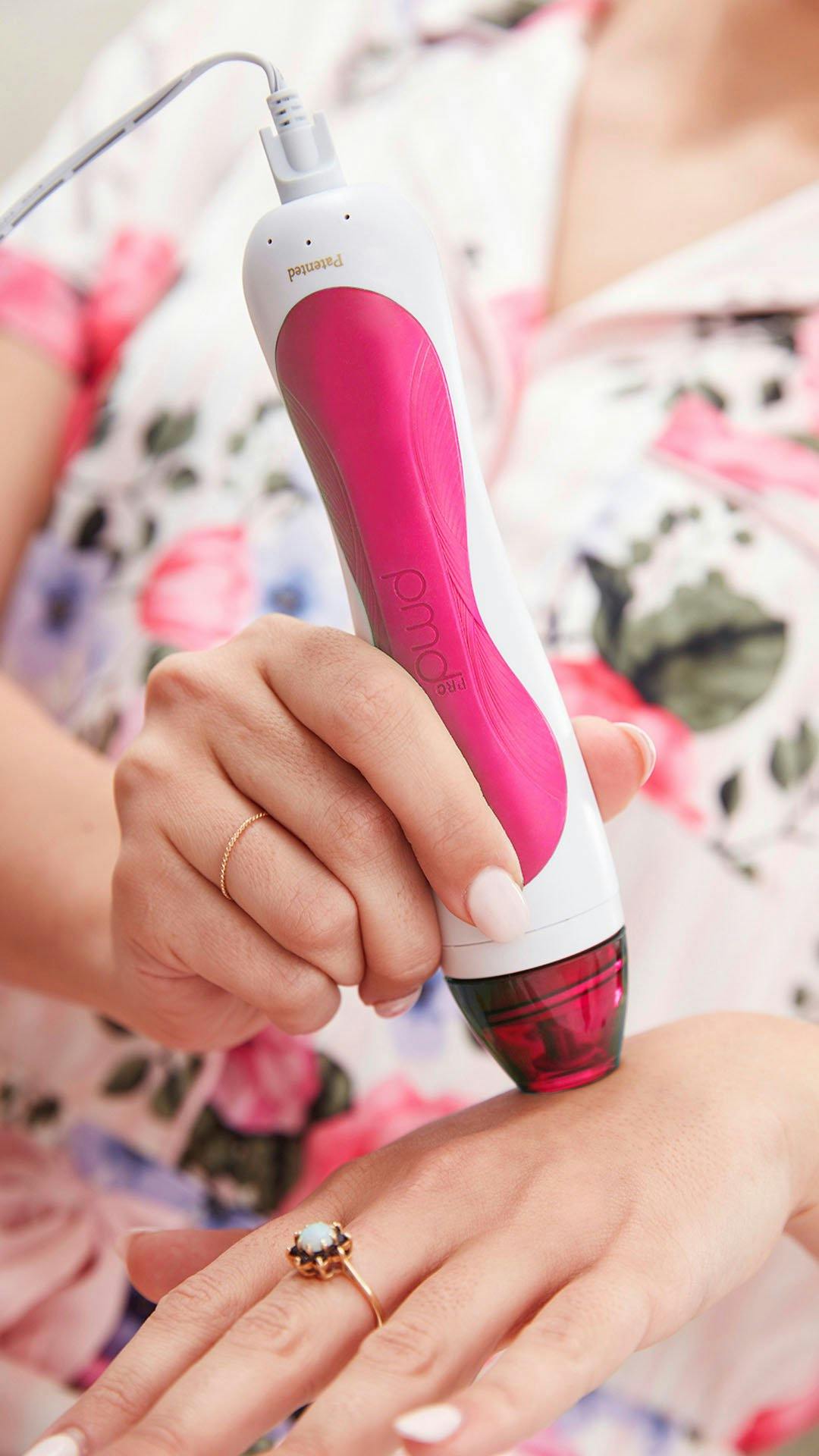 Personal Microderm Pro being used on woman's hand
