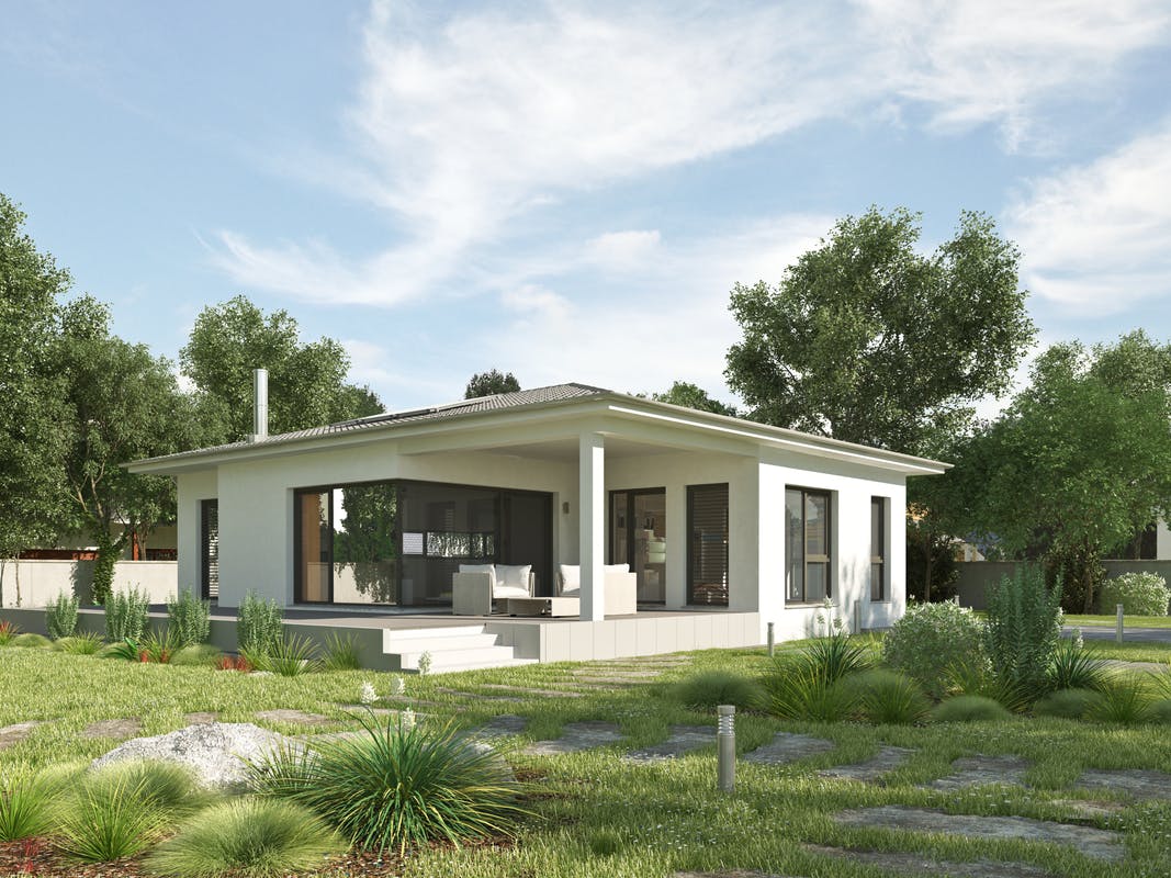 Maison préfabriquée en béton