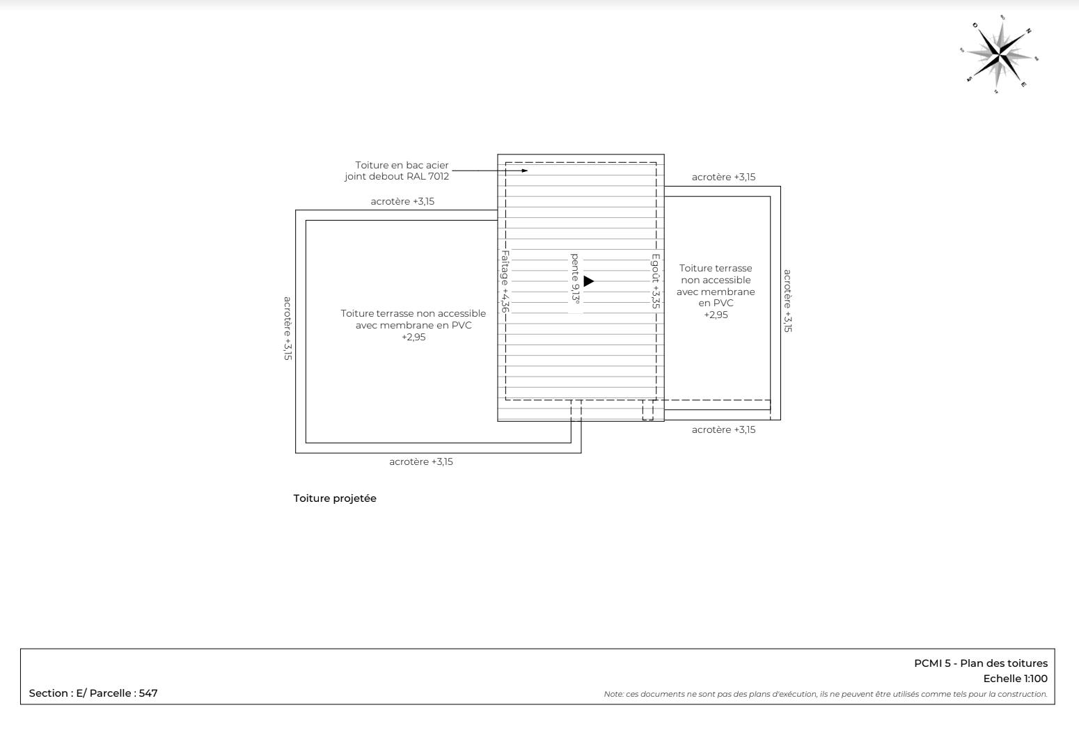 Plan des toitures Algar PC