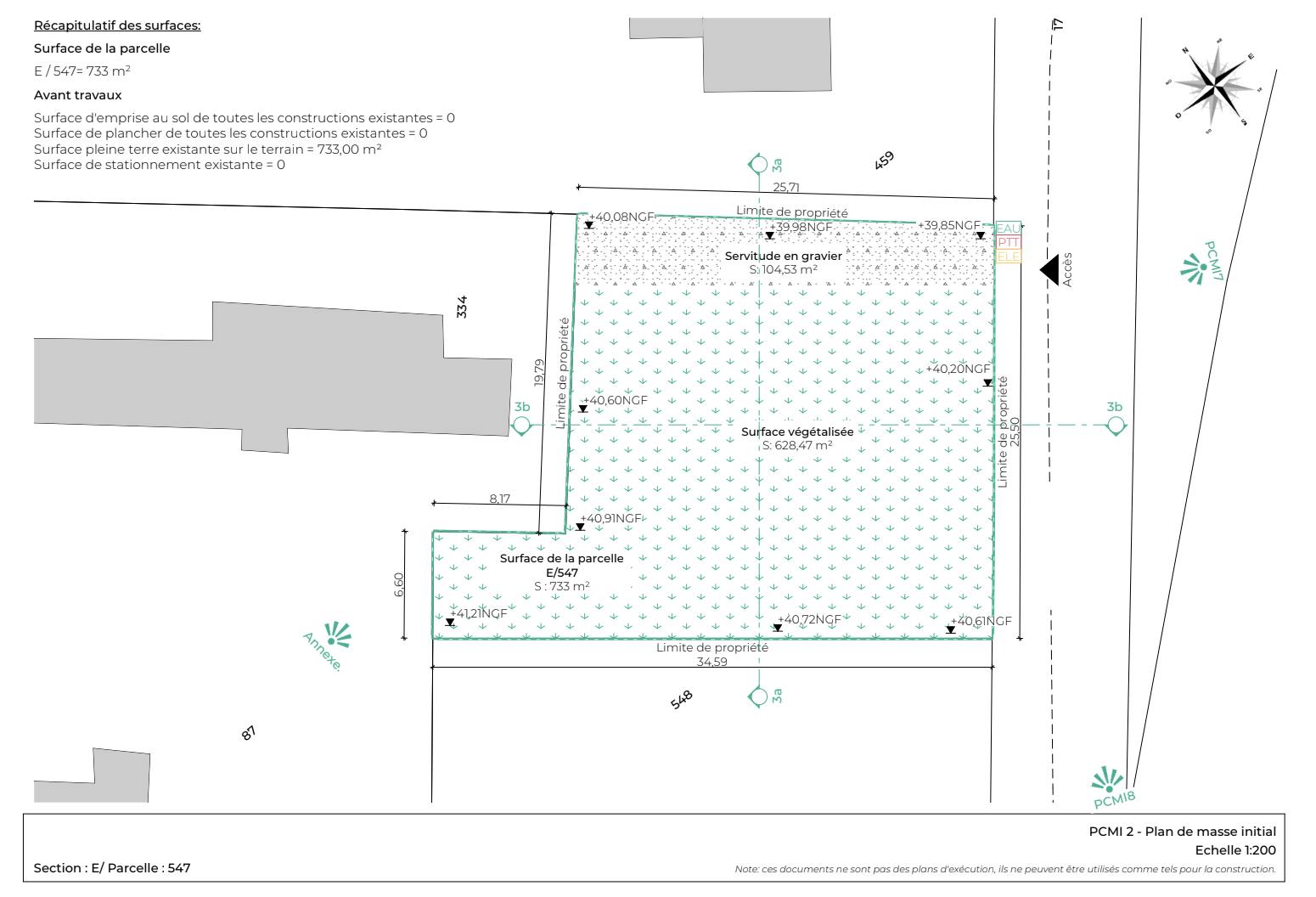 Plan de masse initial PC Algar