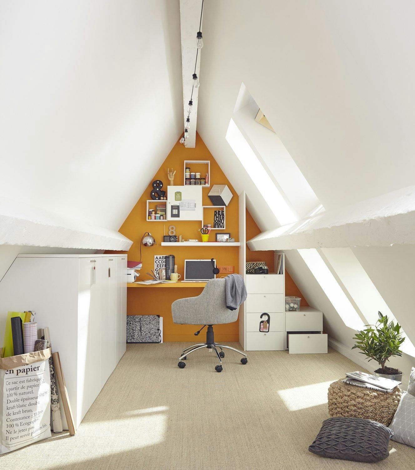 aménagement des combles en bureau