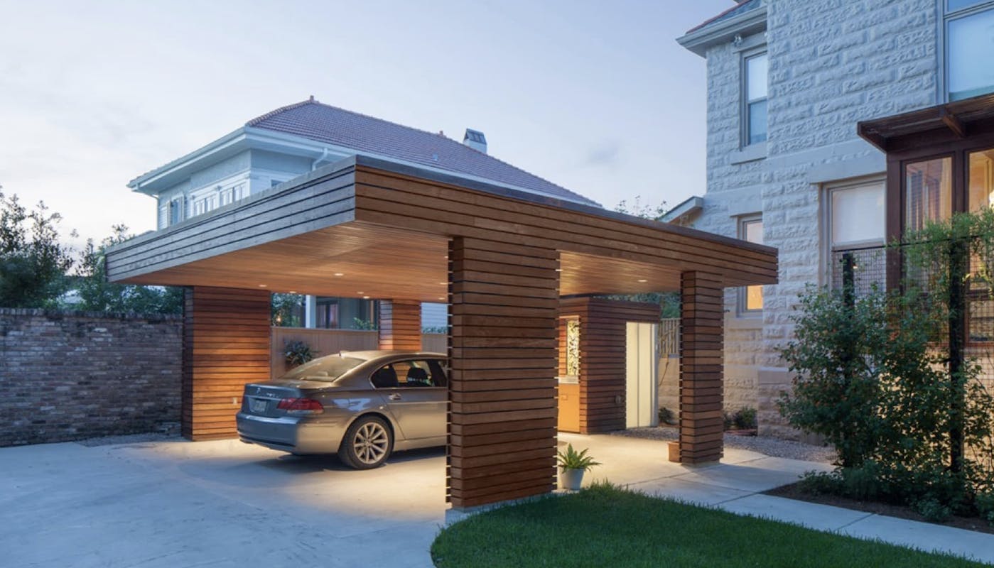 carport en bois