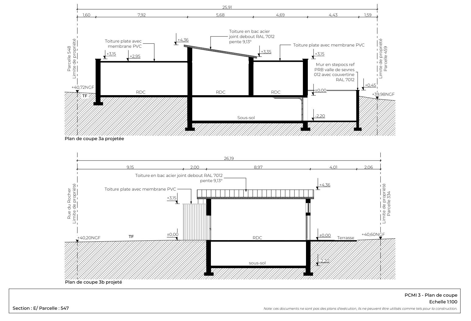 Plan de coupe PC Algar