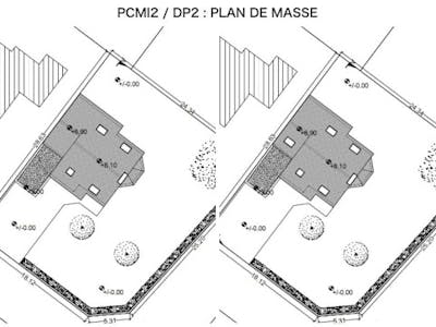 Plan de masse déclaration préalable de travaux fenêtre de toit Algar