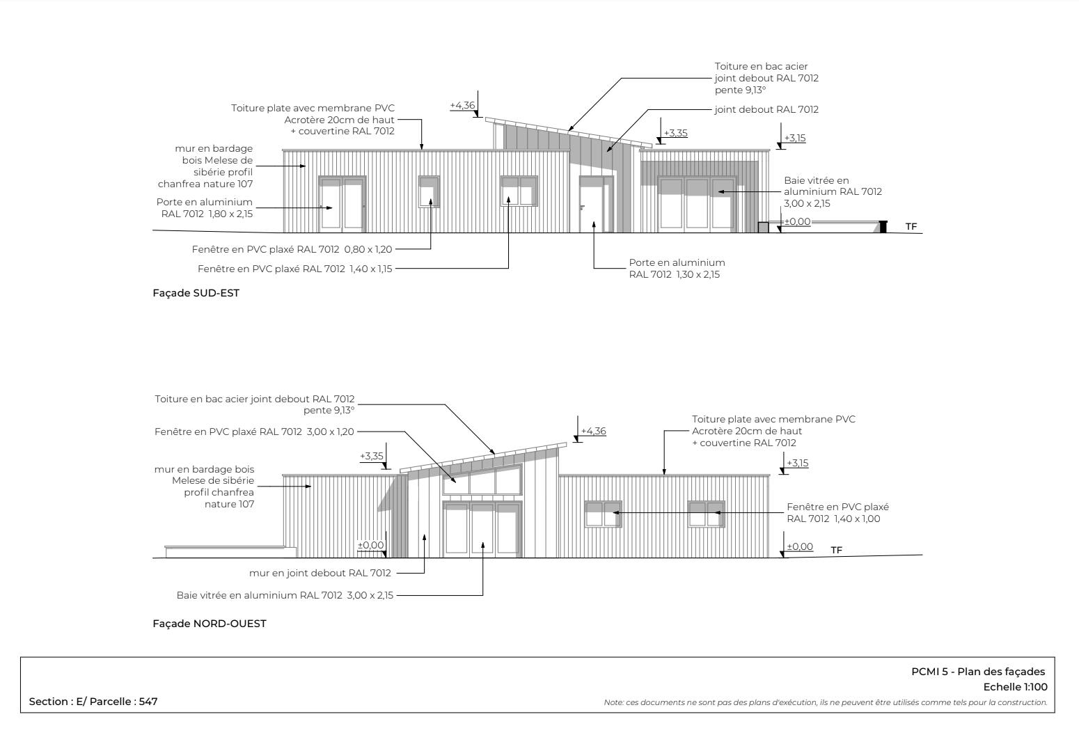 Plan des façades Algar PC