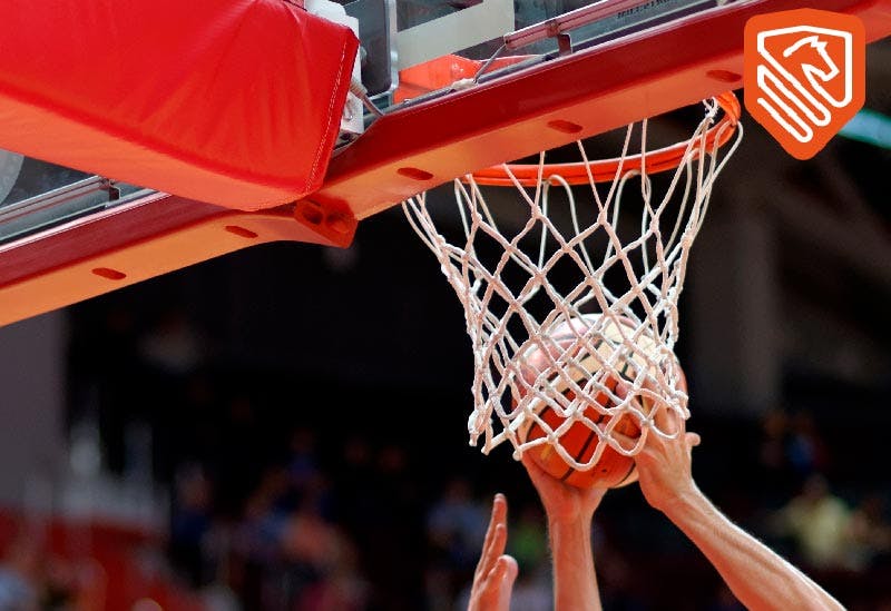 Dunk panier de basket avec 2 ballons pour enfant dès 3 ans bleu - Conforama