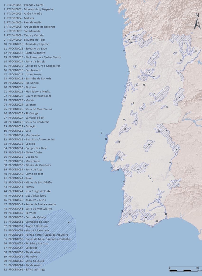 The Natura 2000 network in Portugal