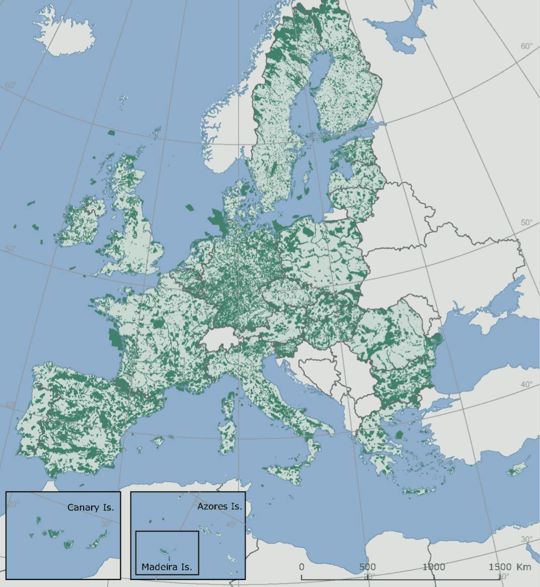 The Natura 2000 network in Europe
