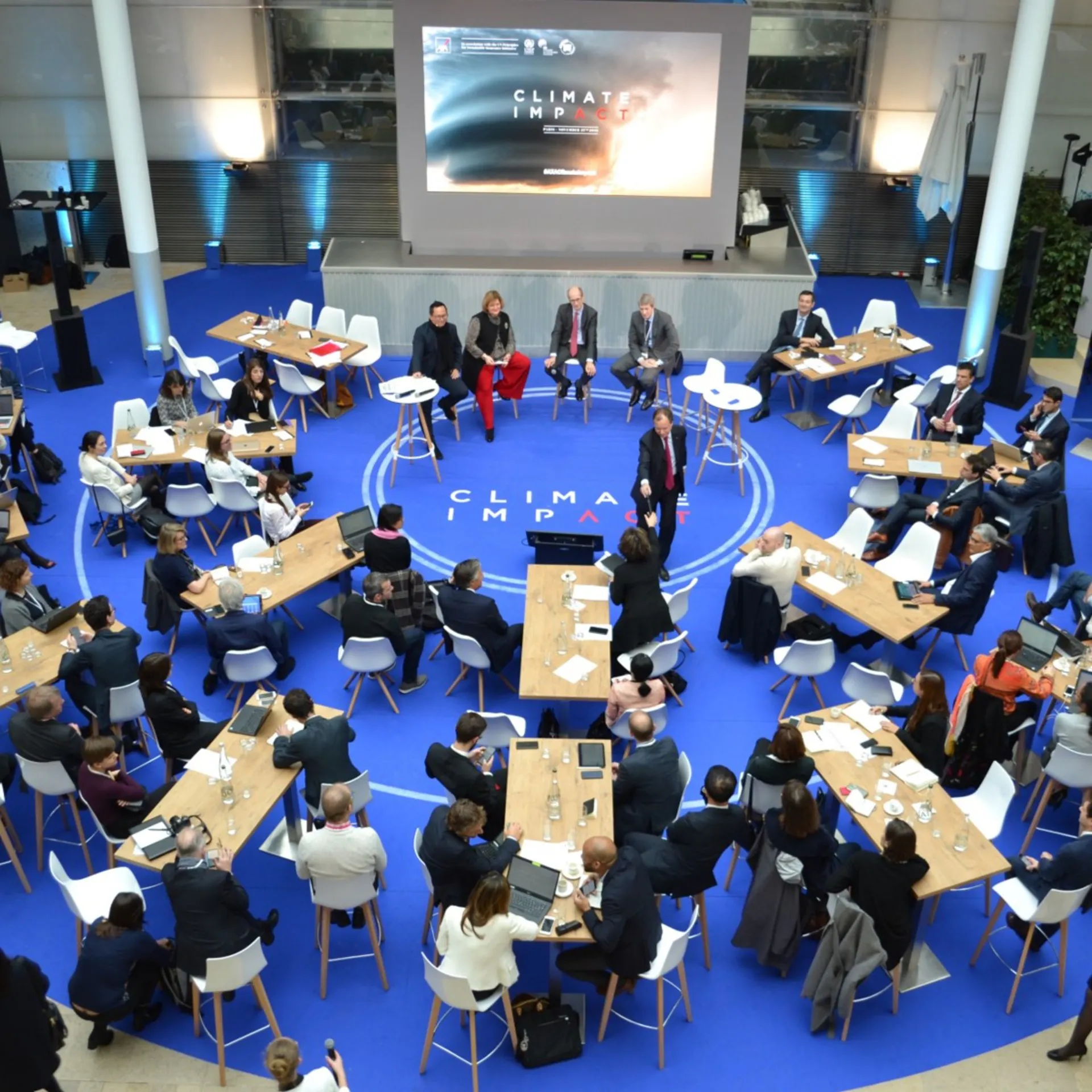 A meeting with some people
