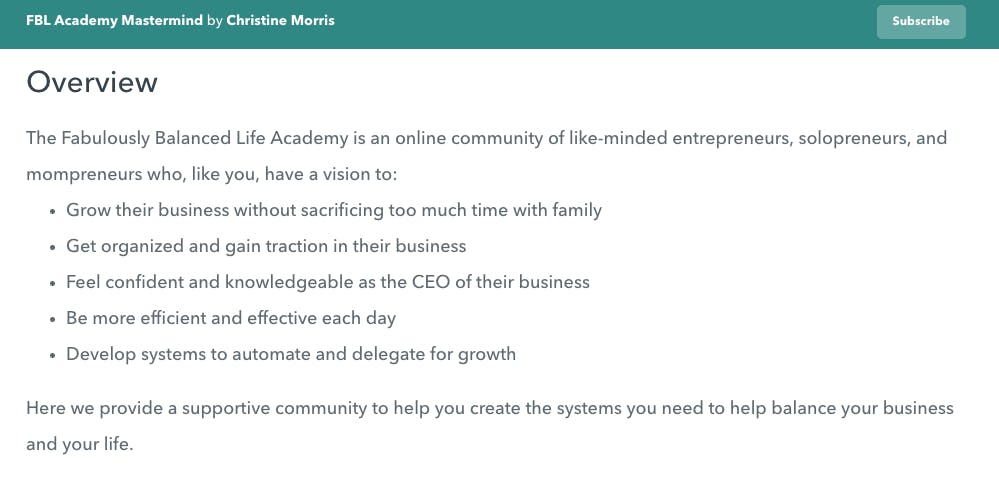 FBL Academy Mastermind Membership