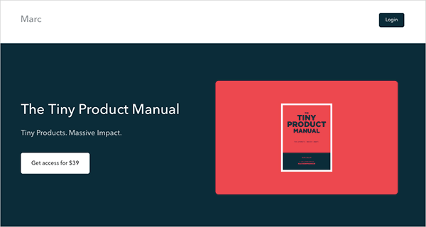 The Tiny Product Manual