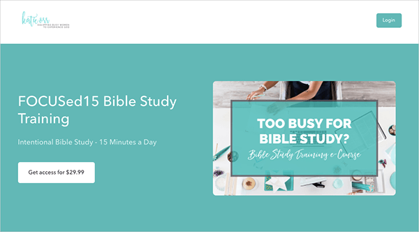 FOCUSed15 Bible Study Training