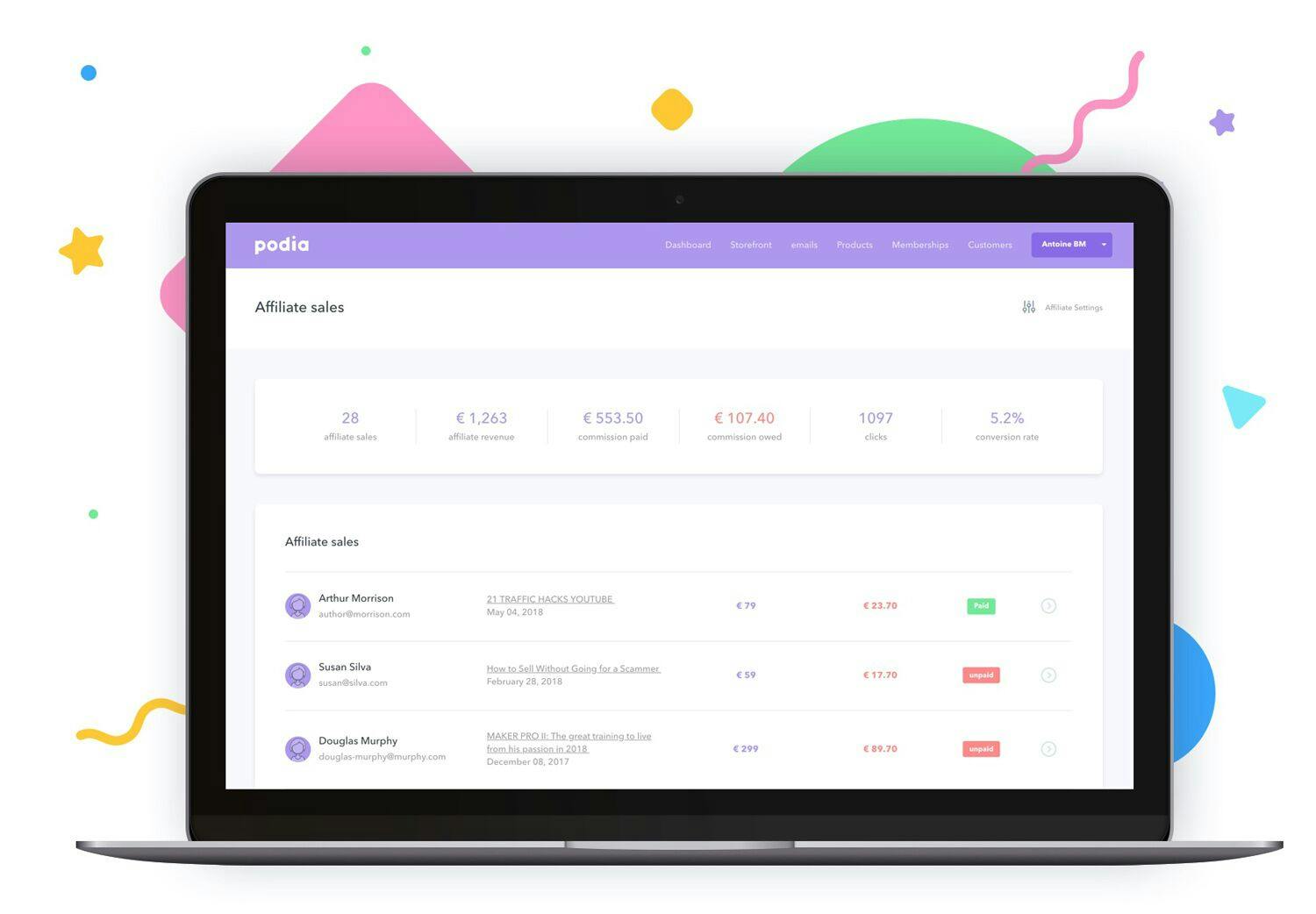 Podia's Affiliate Program