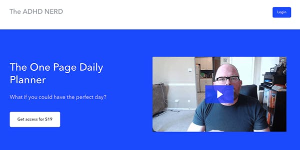 The One Page Daily Planner