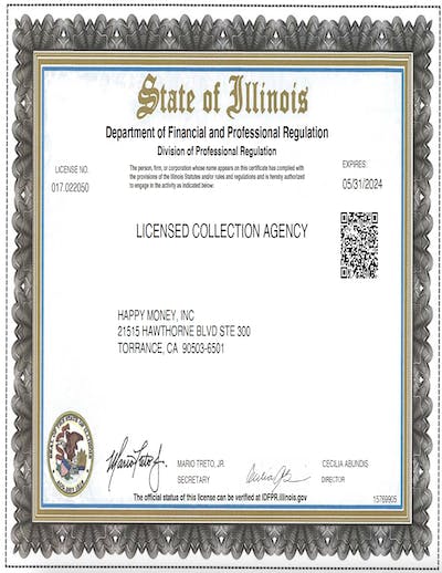 Thumbnail of license PDF