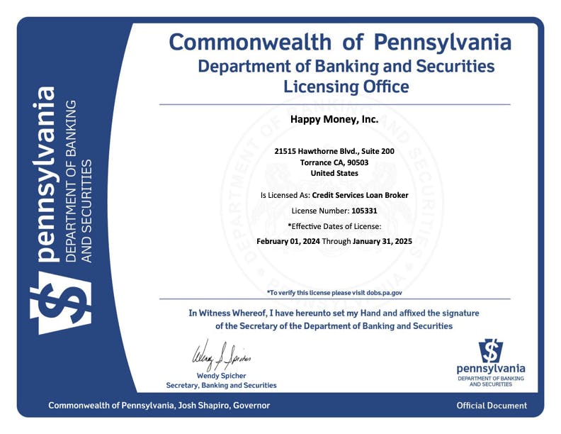 Thumbnail of license PDF