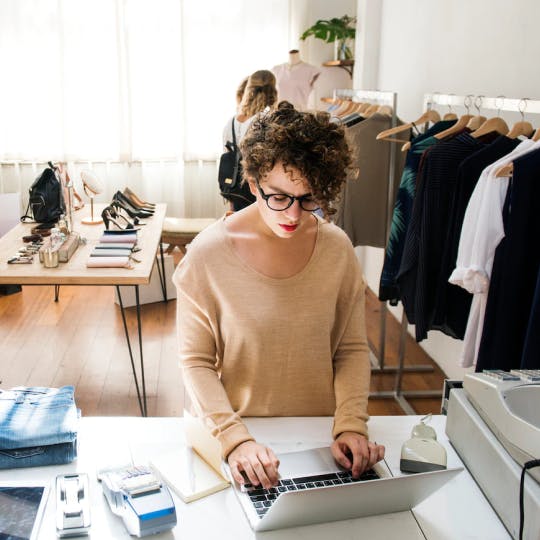 Woman working in office