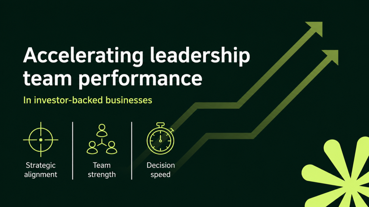 Accelerating leadership team performance