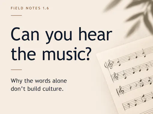 Can you hear the music?