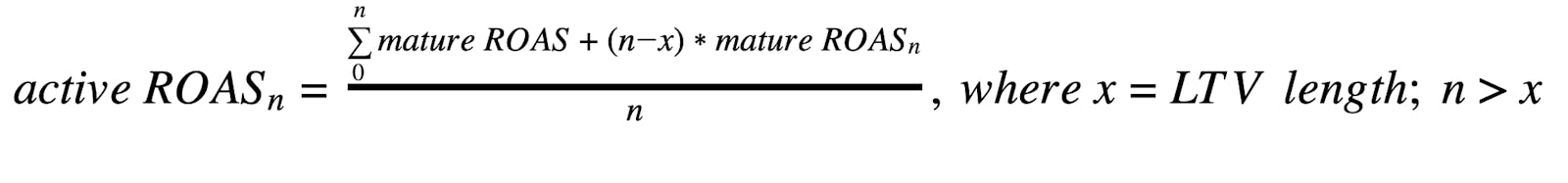 Active ROAS formula, part two