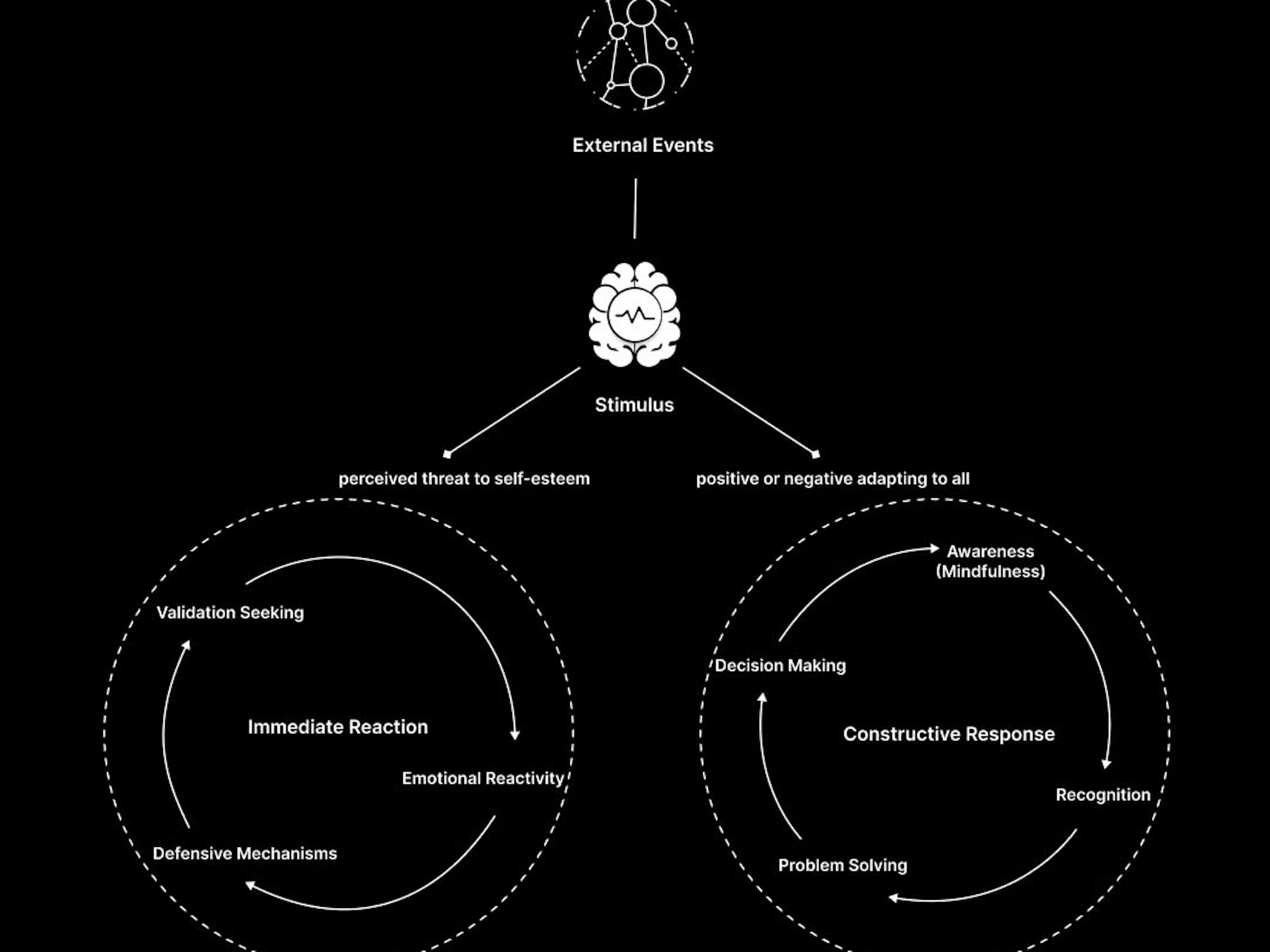 Flow of reaction pathway