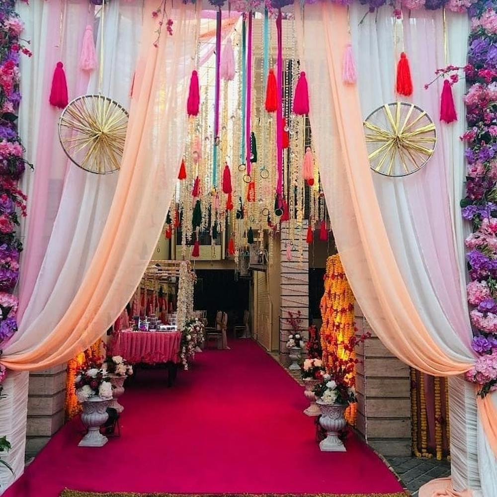 latest wedding entrance decor ideas