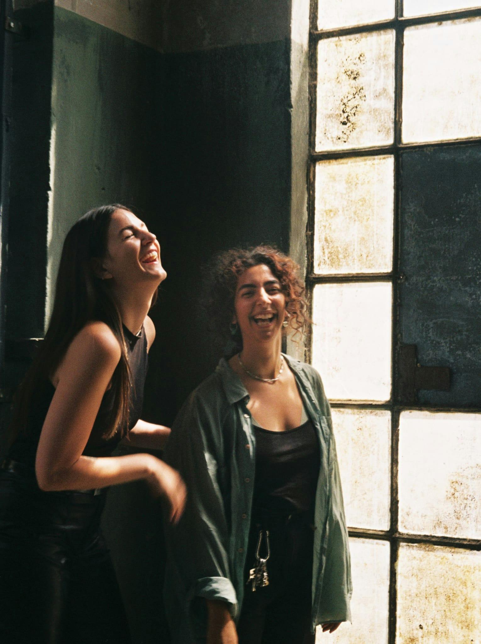 A cheerful photo of Caro and Diane