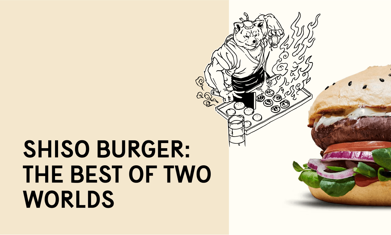 A collage of our work for the Shiso Burger brand
