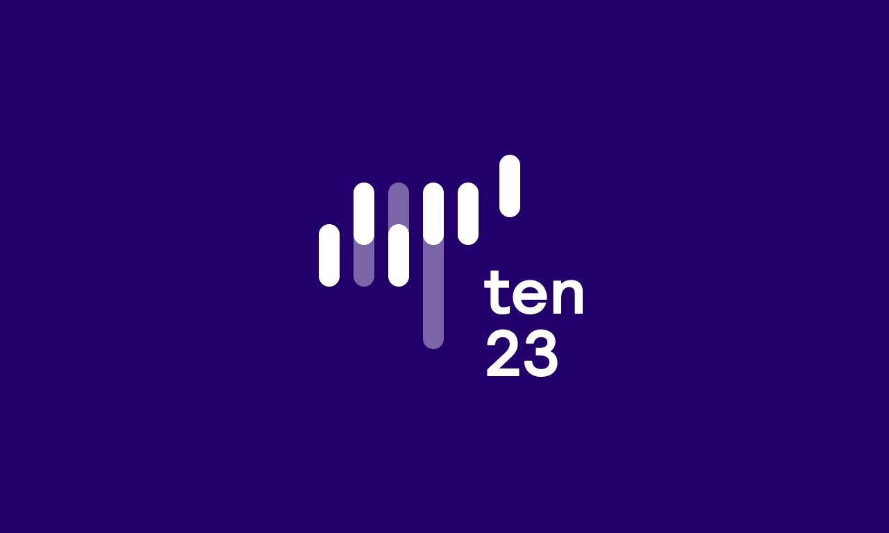 The ten23 logo that we have designed
